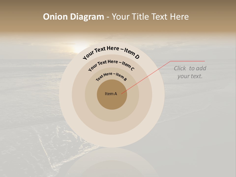 Horizon Orange Tropical PowerPoint Template