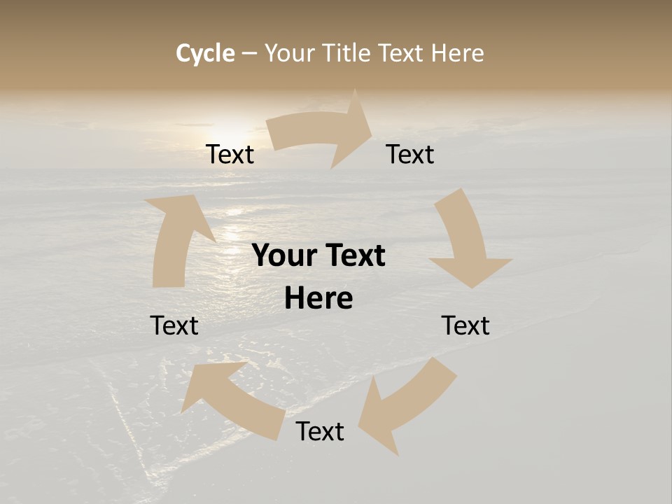 Horizon Orange Tropical PowerPoint Template