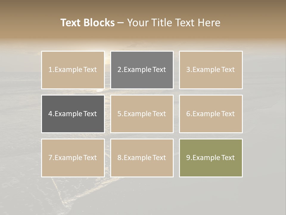 Horizon Orange Tropical PowerPoint Template