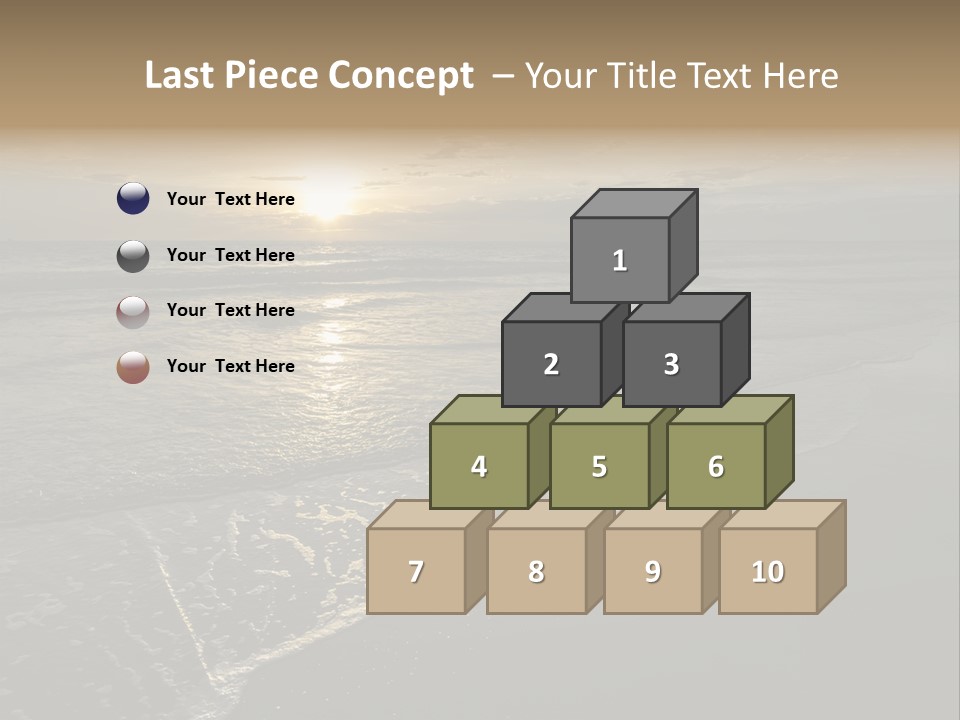 Horizon Orange Tropical PowerPoint Template