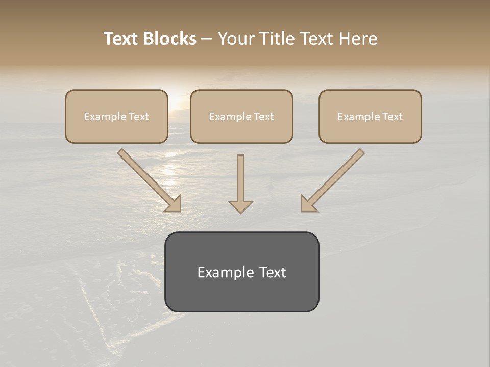 Horizon Orange Tropical PowerPoint Template
