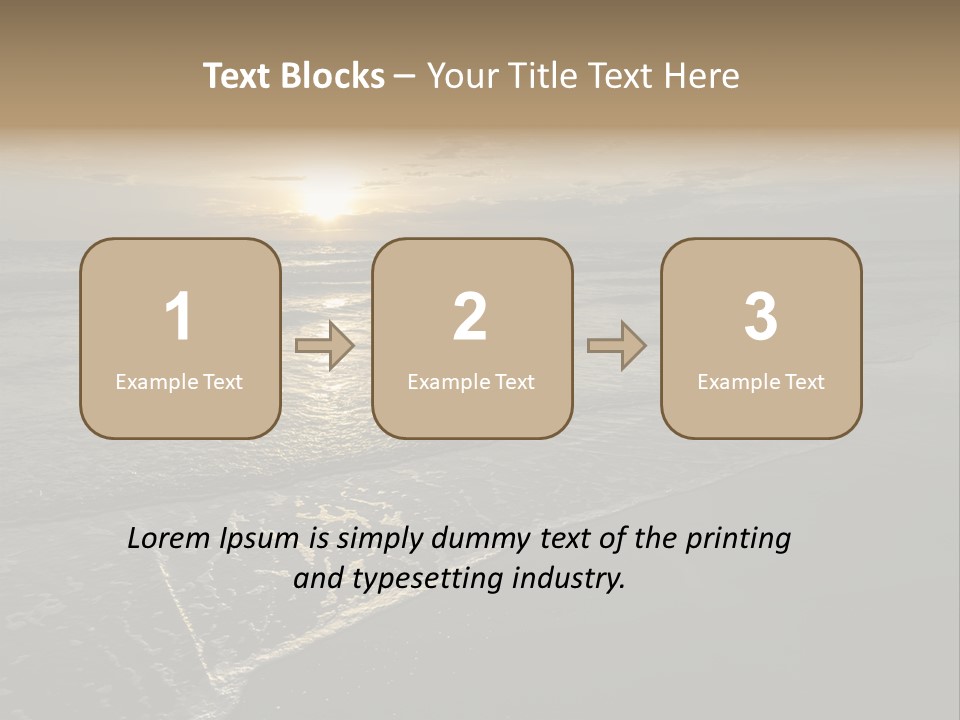 Horizon Orange Tropical PowerPoint Template