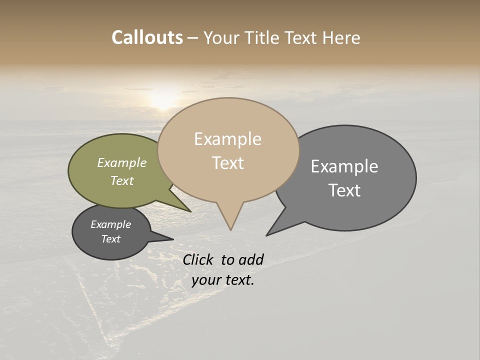 Horizon Orange Tropical PowerPoint Template