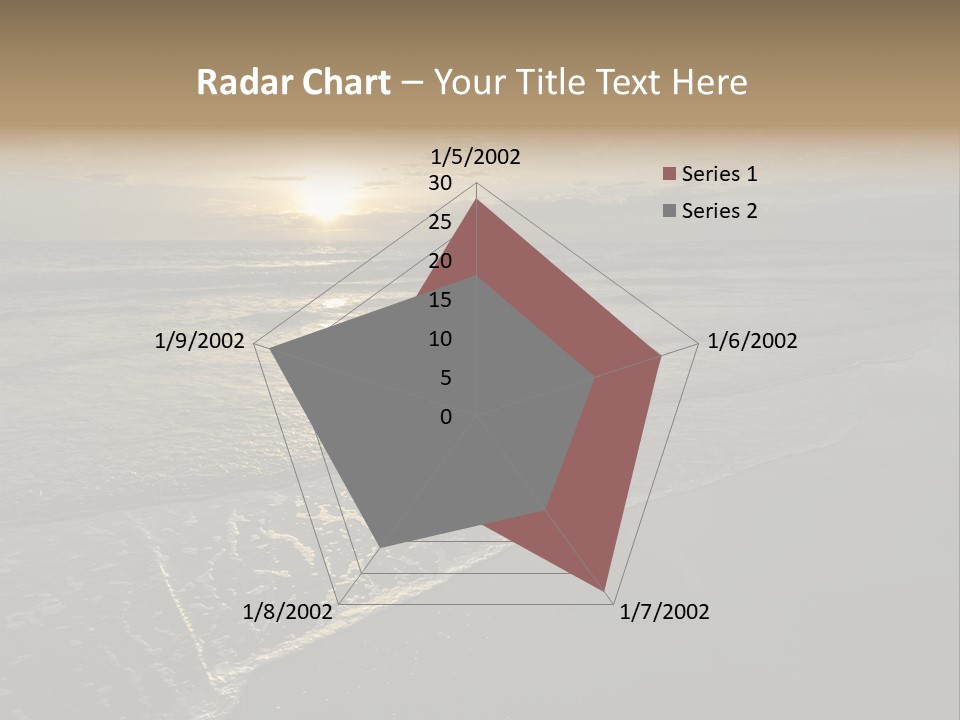 Horizon Orange Tropical PowerPoint Template