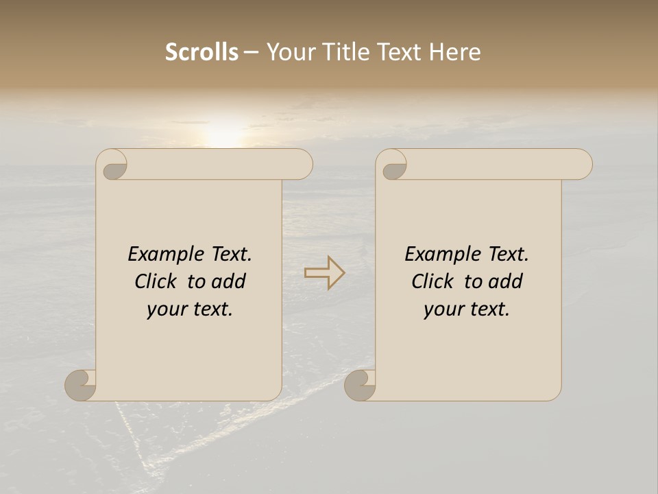 Horizon Orange Tropical PowerPoint Template