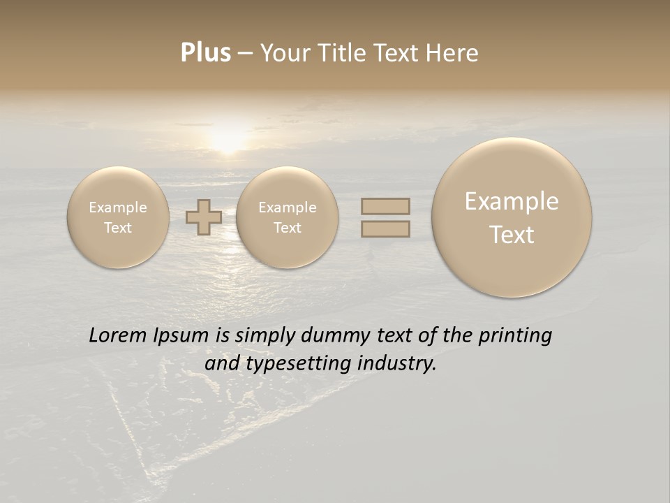 Horizon Orange Tropical PowerPoint Template