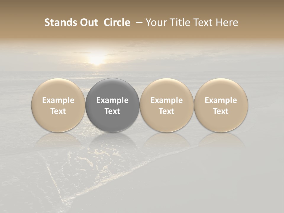 Horizon Orange Tropical PowerPoint Template