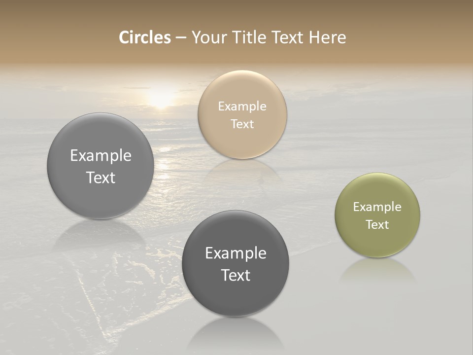 Horizon Orange Tropical PowerPoint Template