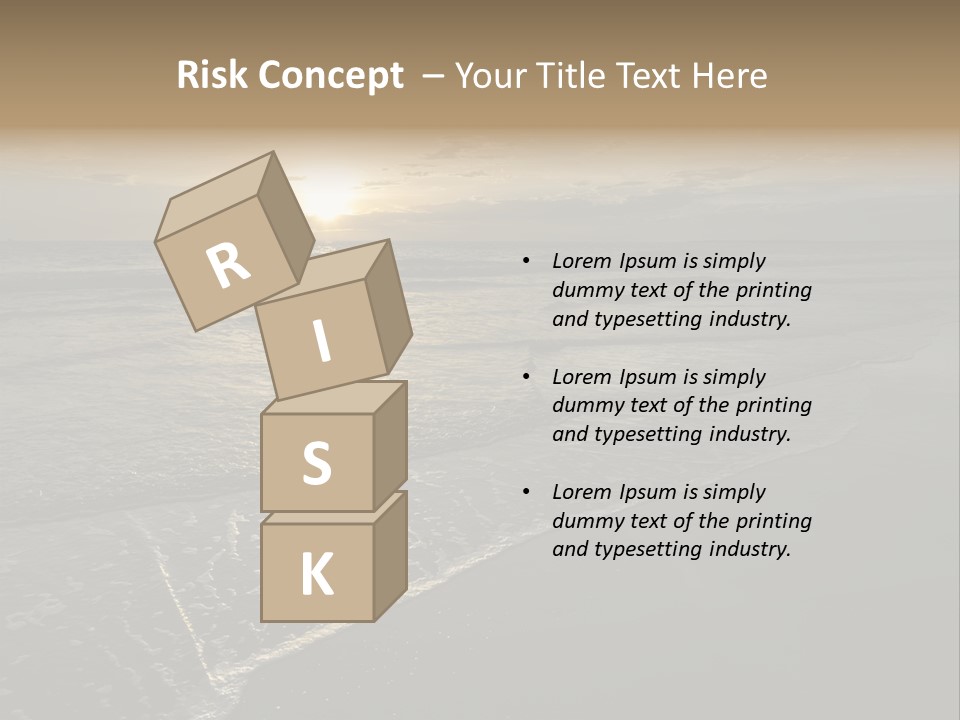 Horizon Orange Tropical PowerPoint Template