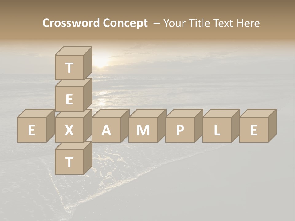 Horizon Orange Tropical PowerPoint Template