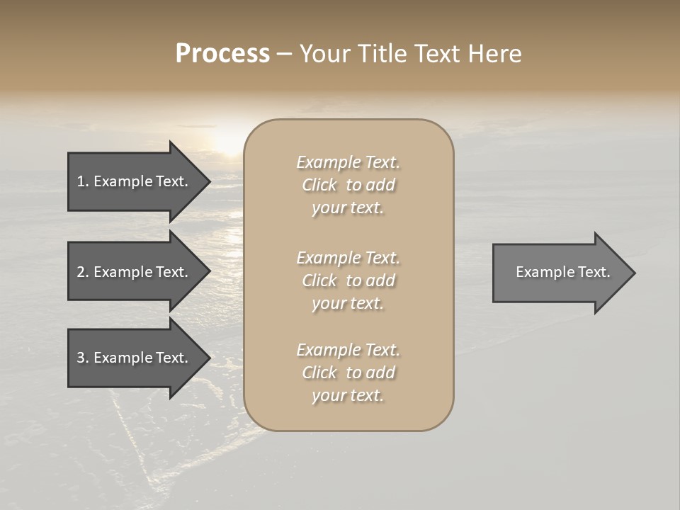 Horizon Orange Tropical PowerPoint Template