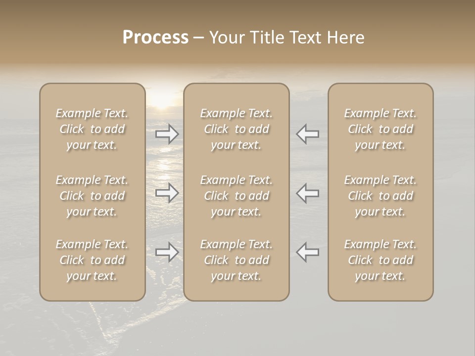 Horizon Orange Tropical PowerPoint Template