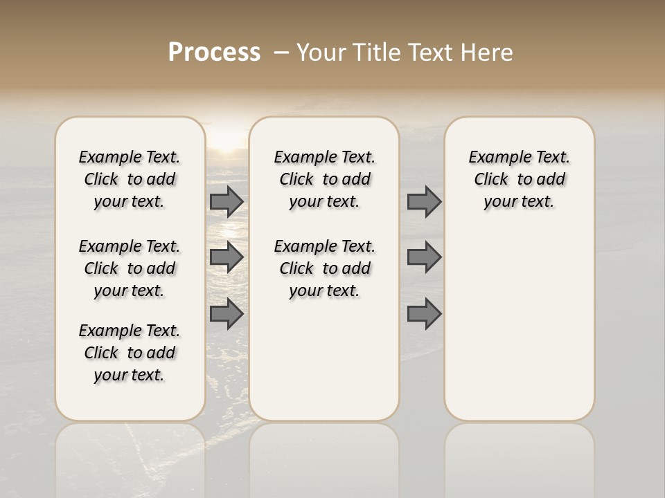 Horizon Orange Tropical PowerPoint Template