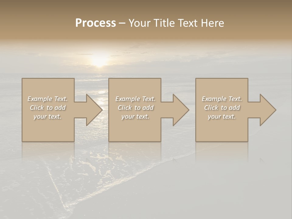 Horizon Orange Tropical PowerPoint Template