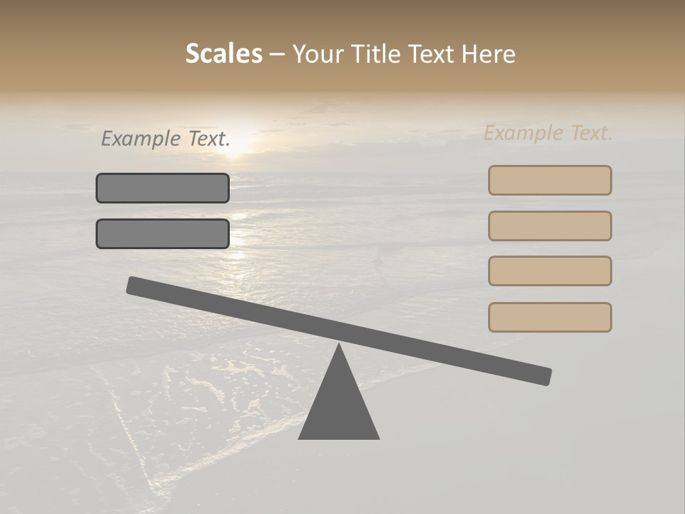 Horizon Orange Tropical PowerPoint Template