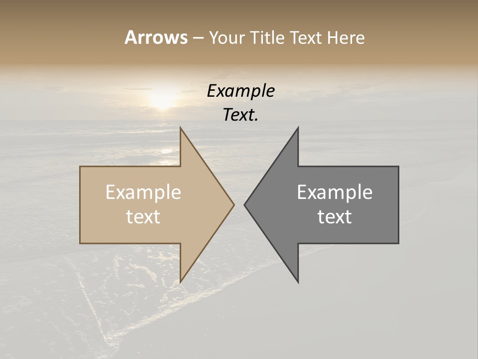 Horizon Orange Tropical PowerPoint Template