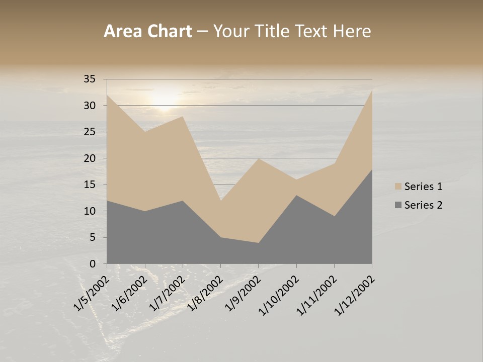 Horizon Orange Tropical PowerPoint Template