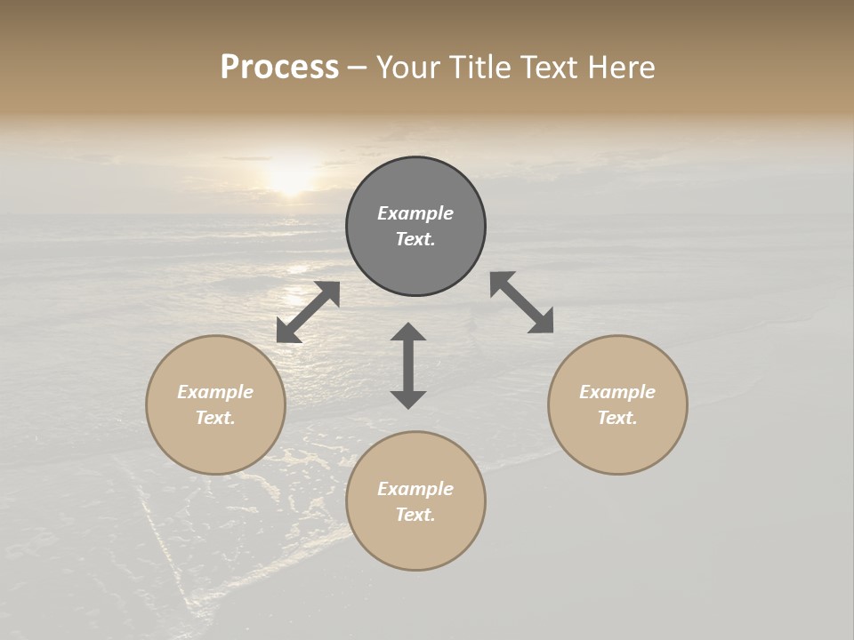 Horizon Orange Tropical PowerPoint Template