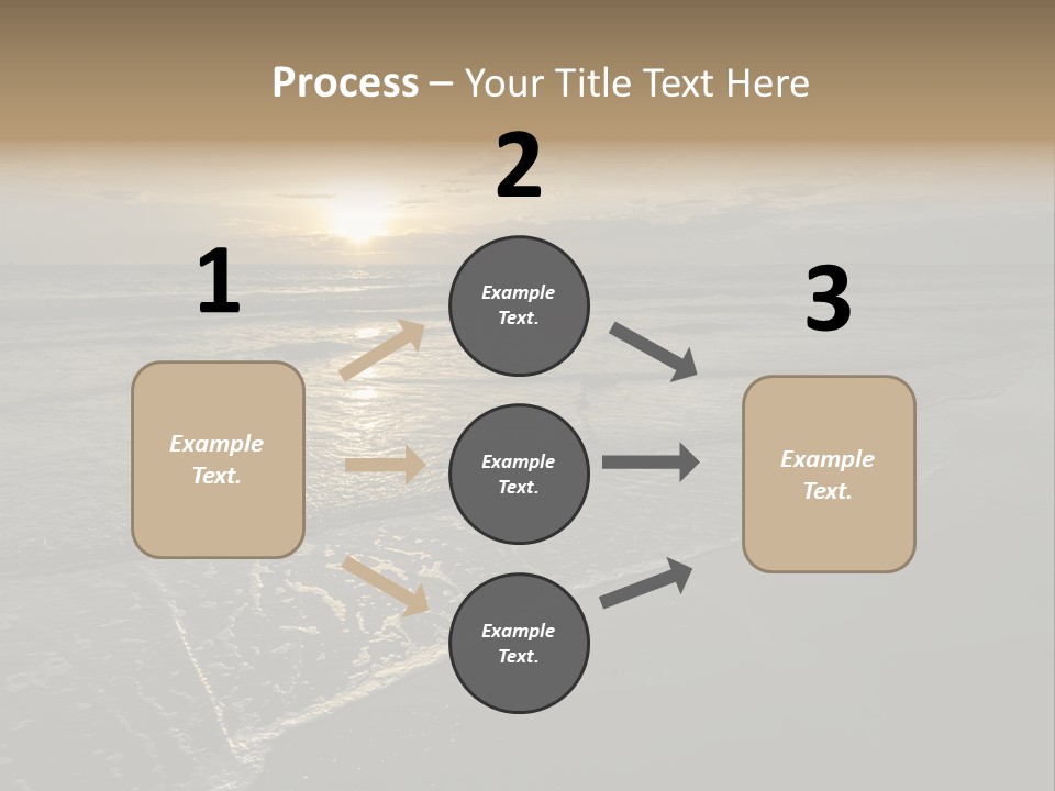 Horizon Orange Tropical PowerPoint Template