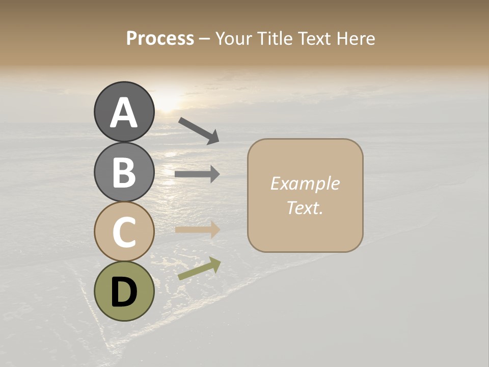 Horizon Orange Tropical PowerPoint Template