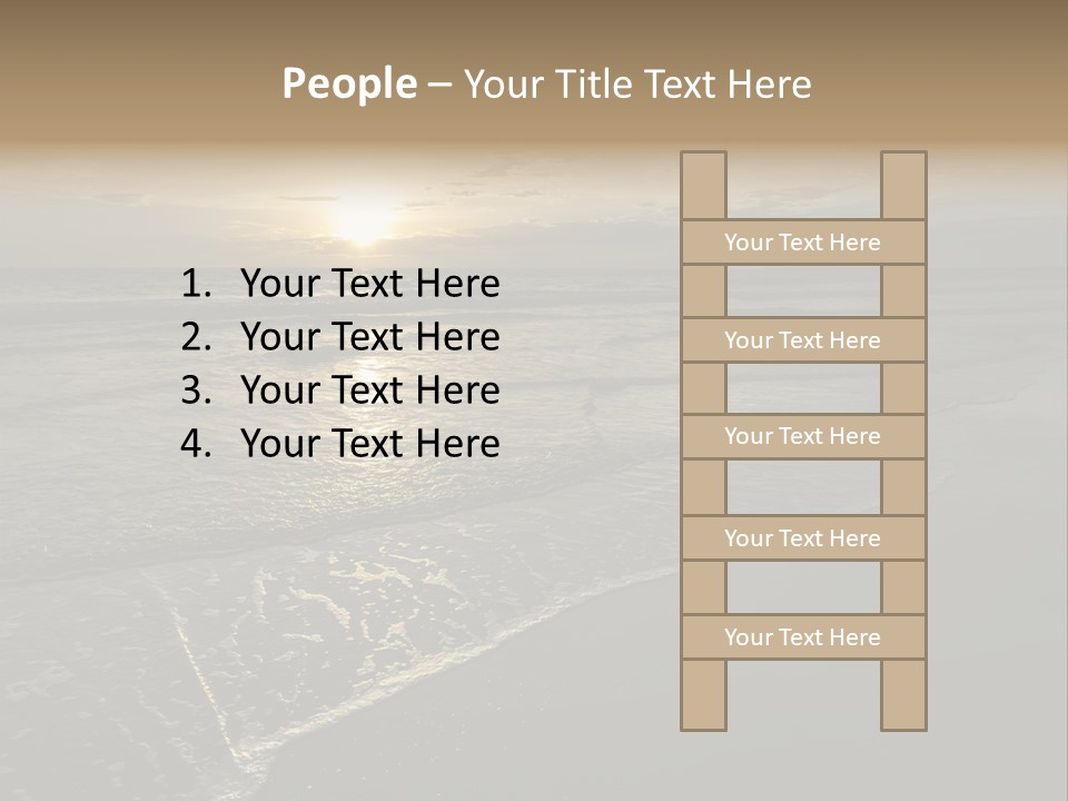 Horizon Orange Tropical PowerPoint Template