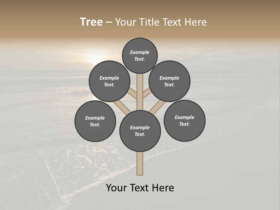 Horizon Orange Tropical PowerPoint Template