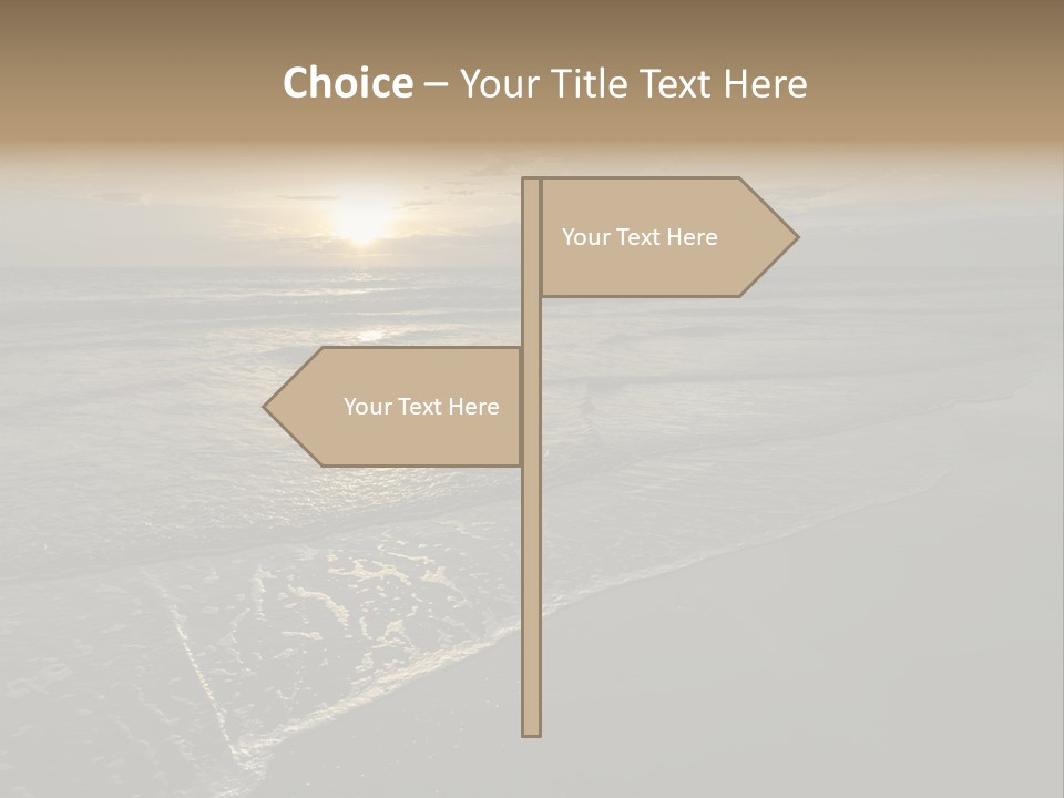 Horizon Orange Tropical PowerPoint Template