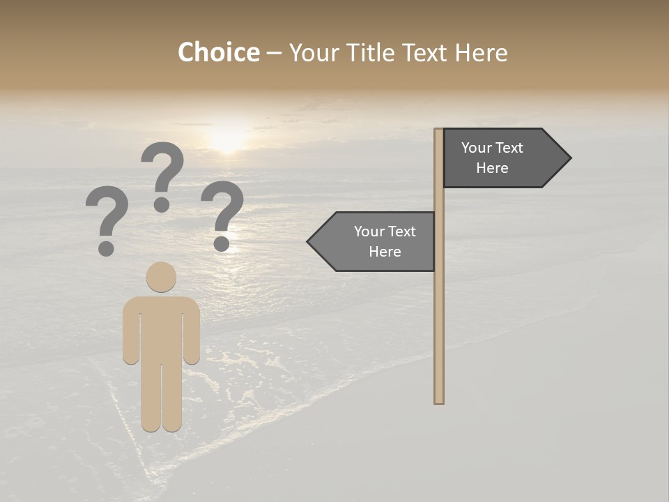 Horizon Orange Tropical PowerPoint Template