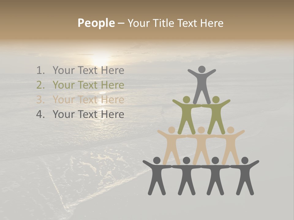 Horizon Orange Tropical PowerPoint Template