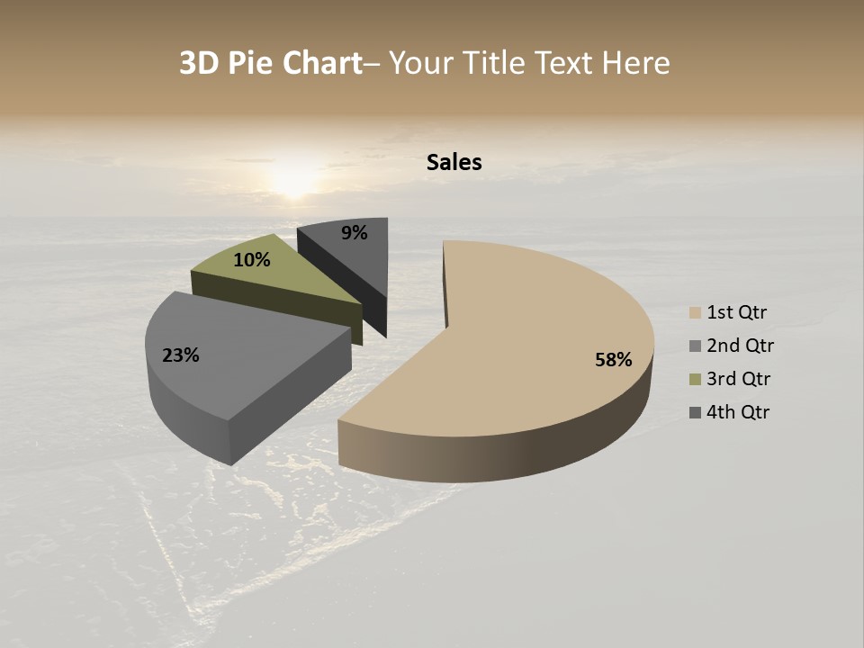 Horizon Orange Tropical PowerPoint Template