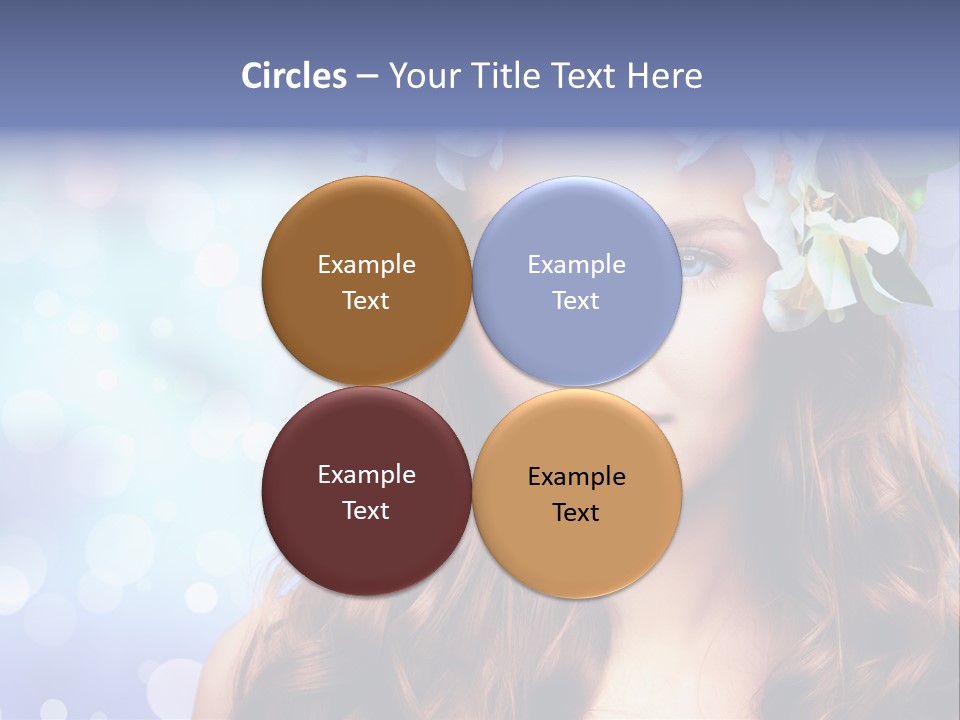 Female Headshot Happy PowerPoint Template