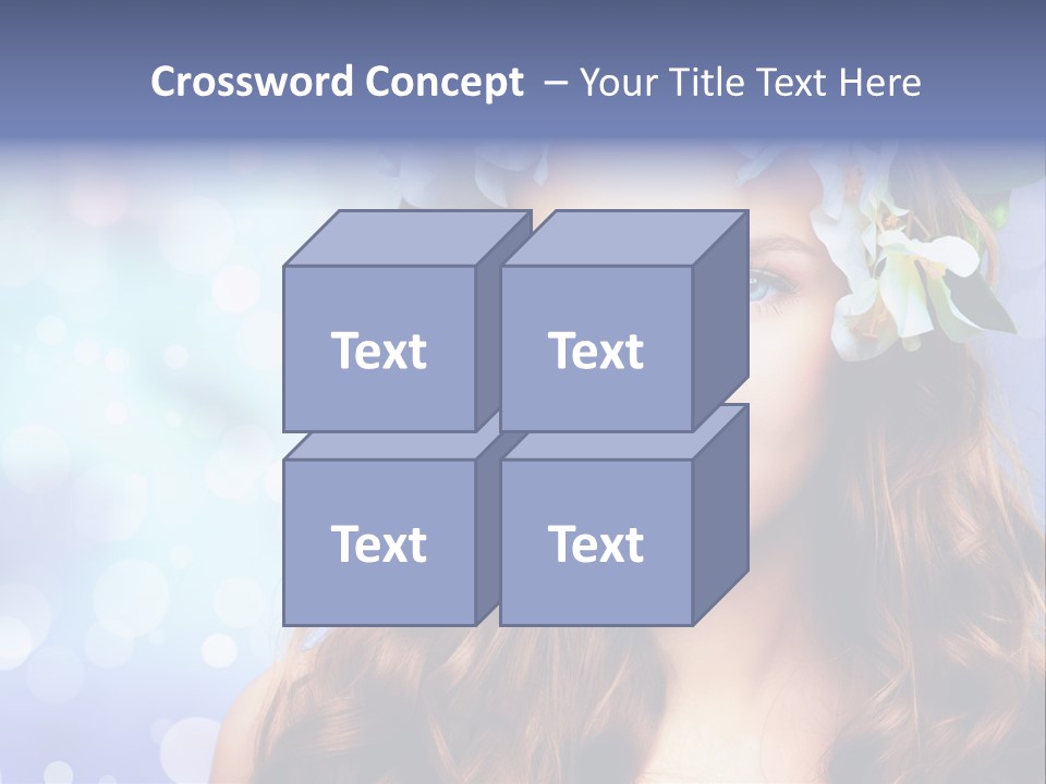 Female Headshot Happy PowerPoint Template