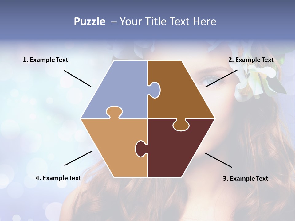 Female Headshot Happy PowerPoint Template