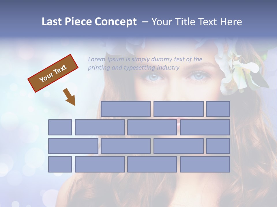 Female Headshot Happy PowerPoint Template