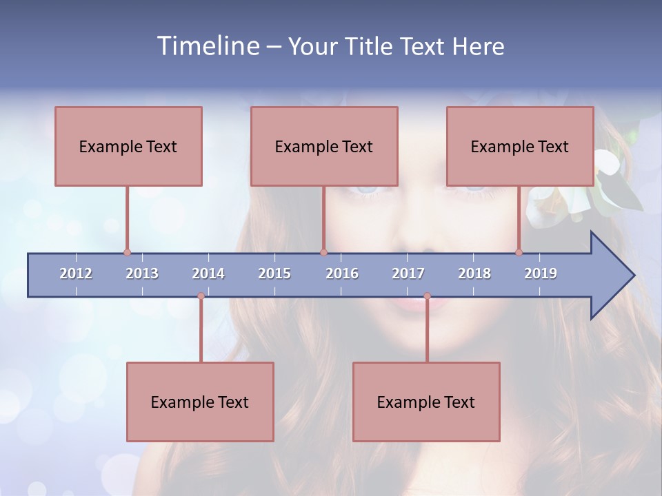 Female Headshot Happy PowerPoint Template