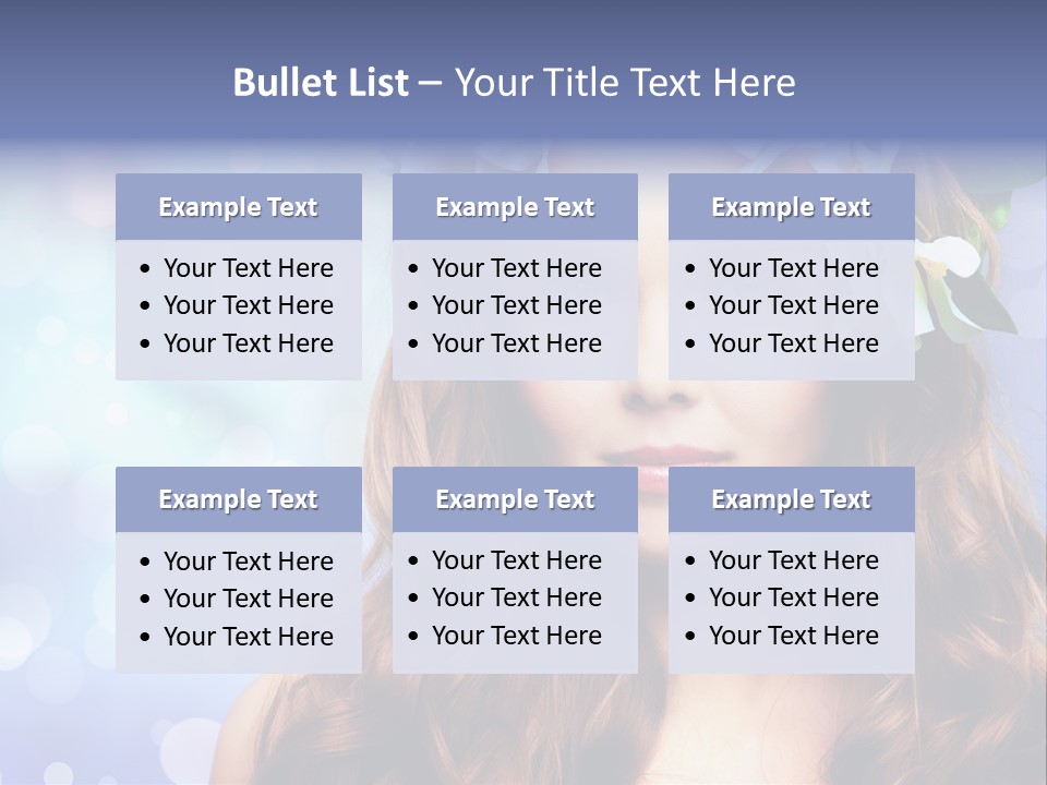 Female Headshot Happy PowerPoint Template