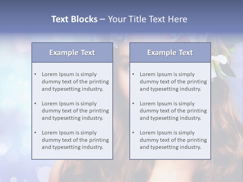 Female Headshot Happy PowerPoint Template