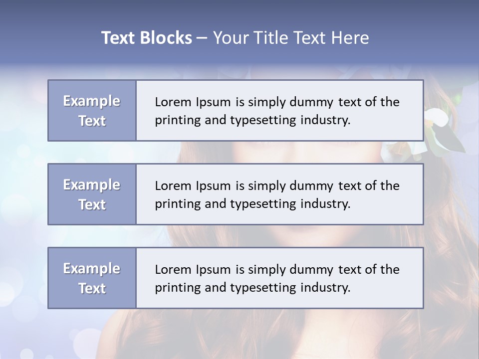 Female Headshot Happy PowerPoint Template