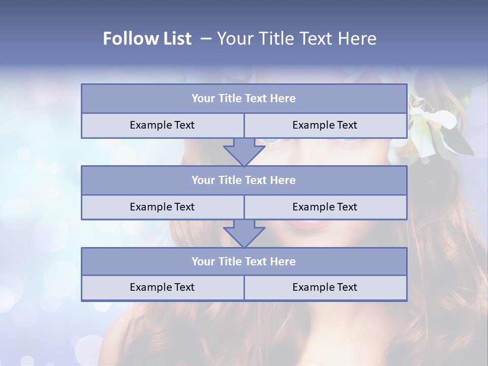 Female Headshot Happy PowerPoint Template