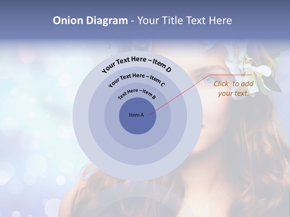 Female Headshot Happy PowerPoint Template