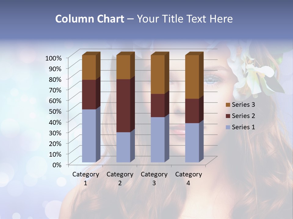 Female Headshot Happy PowerPoint Template
