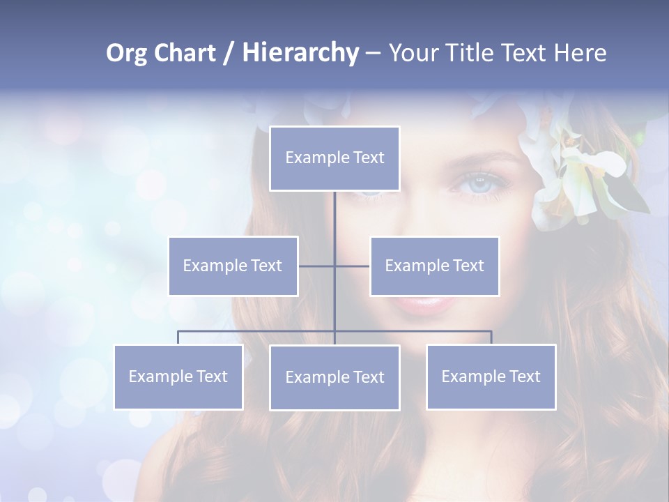 Female Headshot Happy PowerPoint Template