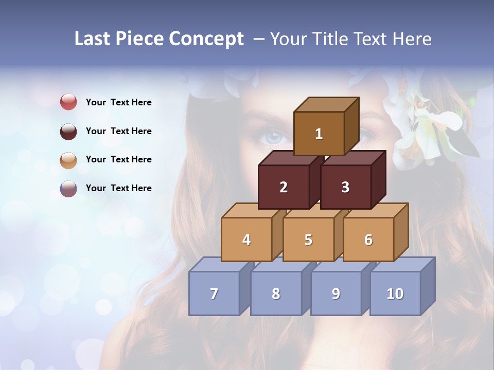 Female Headshot Happy PowerPoint Template