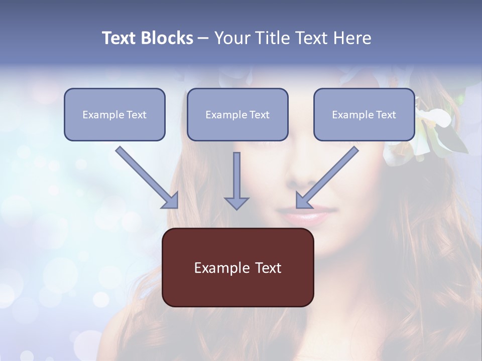 Female Headshot Happy PowerPoint Template