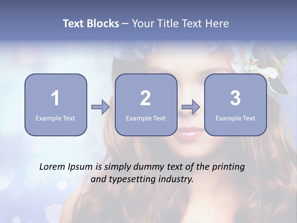 Female Headshot Happy PowerPoint Template