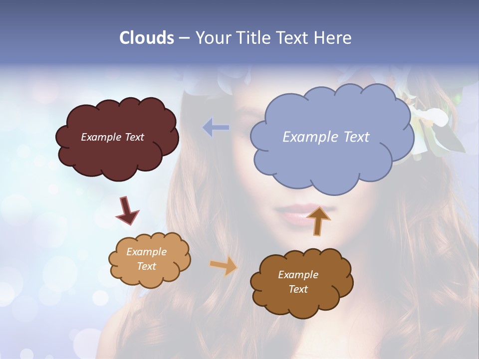 Female Headshot Happy PowerPoint Template