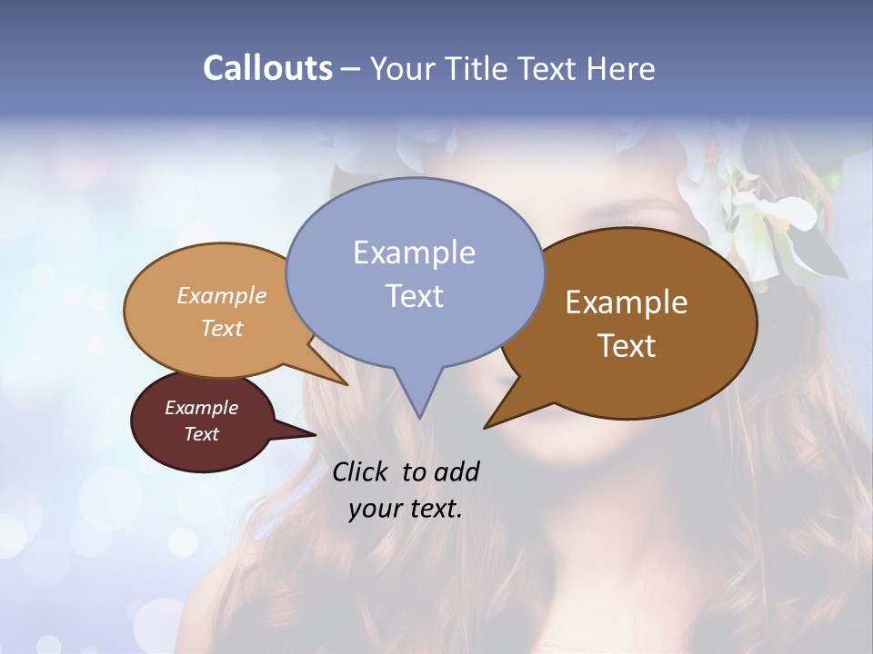 Female Headshot Happy PowerPoint Template