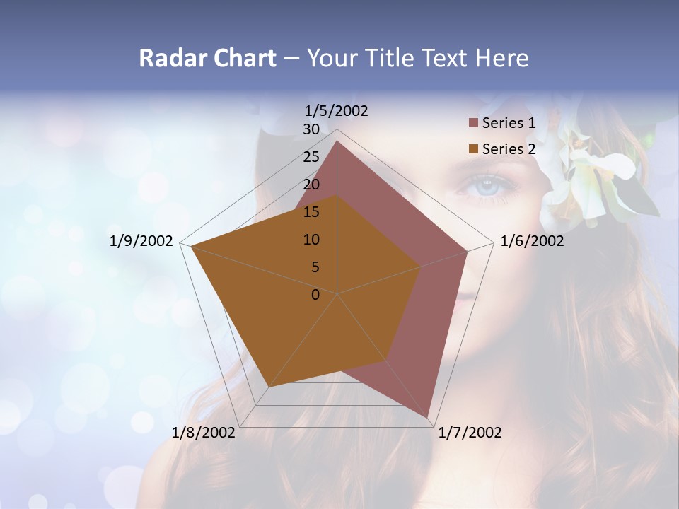 Female Headshot Happy PowerPoint Template