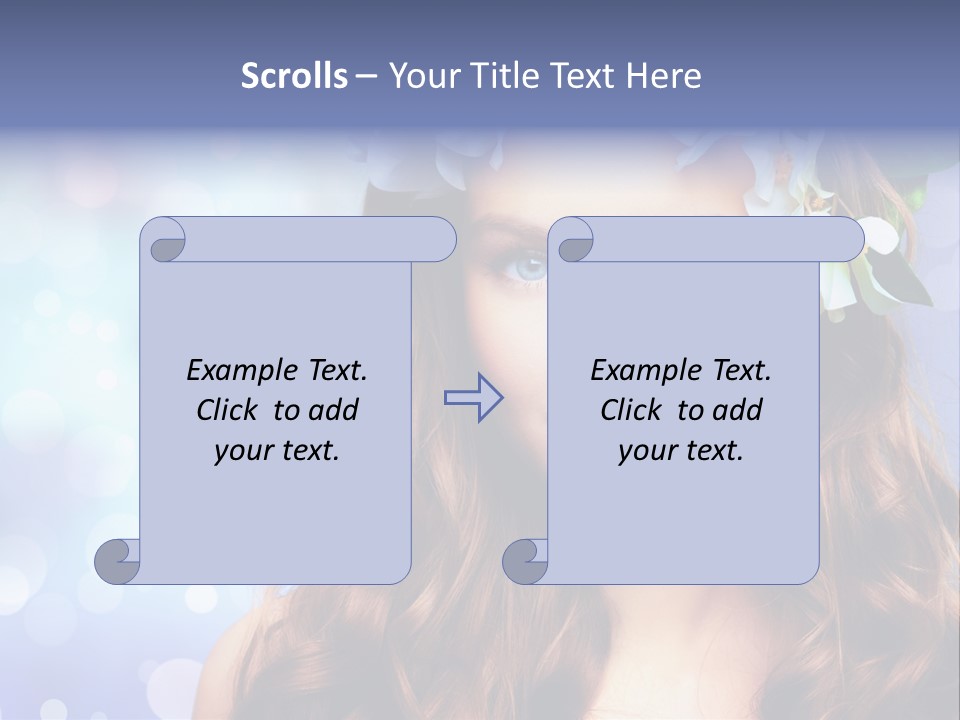 Female Headshot Happy PowerPoint Template