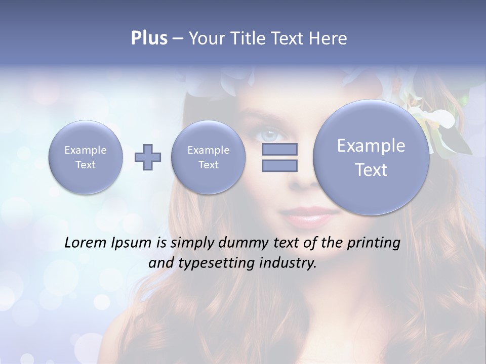 Female Headshot Happy PowerPoint Template